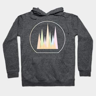 Pastel Geometric Mountains Hoodie